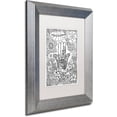 thumbnail image 2 of Trademark Fine Art "Hamsa Hand" Canvas Art by KCDoodleArt White Matte, Silver Frame, 2 of 4