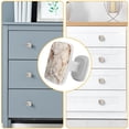 thumbnail image 5 of HemaKayy 4 Pack 1.2" Decorative Cabinet Knobs - Elegant, ABS Glass Square White Handles for Kitchen, Bedroom, Bathroom, and Home Furniture Decor - Unique Marble Texture, 5 of 6