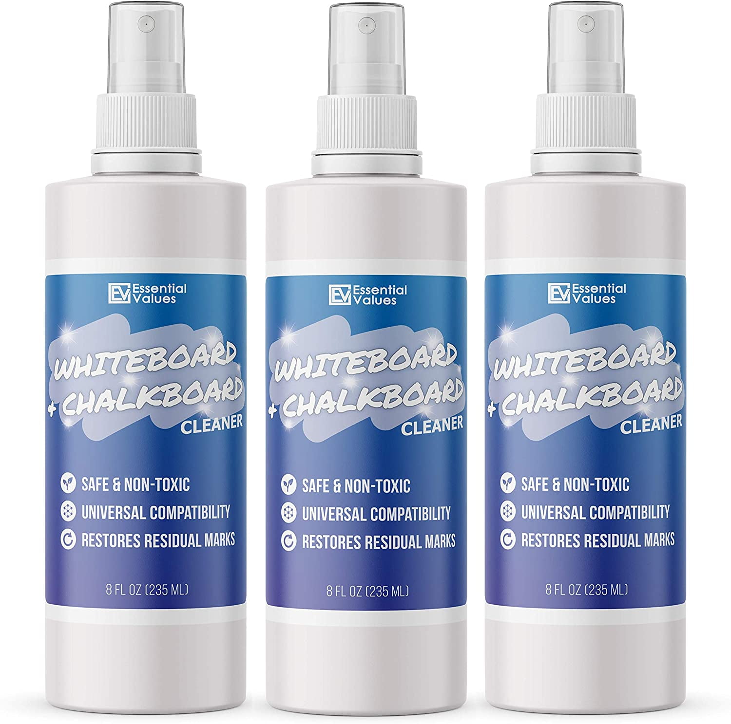 Whiteboard Cleaner Spray 8 fl oz (3 Pack), The Best for Removing
