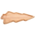 thumbnail image 2 of Gymnture Christmas Serving Platter Christmas Tree Shape Wooden Serving Tray Fruit Tray, 2 of 10