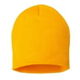 thumbnail image 3 of Daily Knited Plain Beanie - Stay Warm Stylish Stretchy Soft Beanie Hats for Men and Women, 8 inch, Gold Yellow, 3 of 7