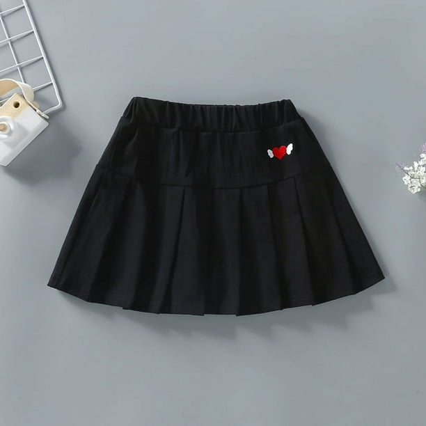 Falda de verano para niñas, falda plisada, falda deportiva de seda helada, falda fina anti-caminar