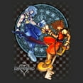 thumbnail image 2 of Women's Kingdom Hearts Chain of Memories Hero Duo Stained Glass  Graphic Tee Black Medium, 2 of 4