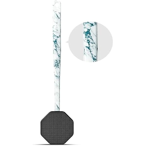 wonima11 iTokGoK® Platinum Green Emerald Silicone Back Scrubber with Long Handle Back Brush for Shower,Silver-Infused Back Scrubber for Men and Women