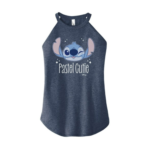 Disney - Lilo & Stitch - Stitch's A Pastel Cutie - Juniors High Neck Tank Top