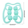 thumbnail image 2 of Unique Bargains 1 Pc Durable Six Wheel Foot Massager for Home Blue Green EVA PP, 2 of 5