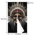 thumbnail image 4 of XMXT Japanese Noren Doorway Room Divider Curtain,Skeleton Indian Pattern Restaurant Closet Door Entrance Kitchen Curtains, 34 x 56 inches, 4 of 9