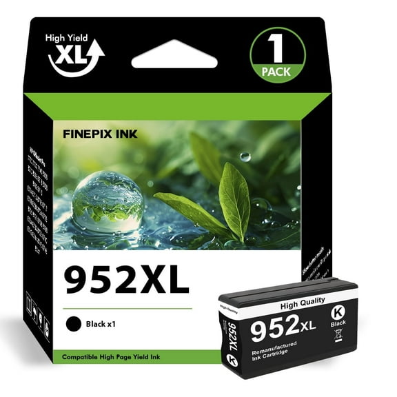 952XL Ink Cartridge Compatible for HP 952 XL 1 Pack Black Printer Ink for OfficeJet Pro 8710 7740 8720 8210 8715 8702 7720 8730 8740 8216 8725 8700