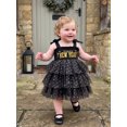 thumbnail image 3 of Loicainy Toddler Kids Girls Star Tulle Dress 6 12 18 24 Months 2T 3T 4T 5T Letter Embroidery Sleeveless New Years Dresses, 3 of 9