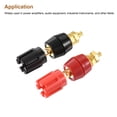 thumbnail image 4 of Unique Bargains Amplificateur de Poteau de Liaison de Terminal Tête Torx Prise Banane Prise Haut-Parleur Noir Rouge 1 Ensemble, 4 of 5