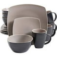 thumbnail image 2 of Gibson Elite Soho Lounge Reactive Glaze Stoneware Dinnerware Set, Service for 4 (16pc), Matte Jade, 2 of 2