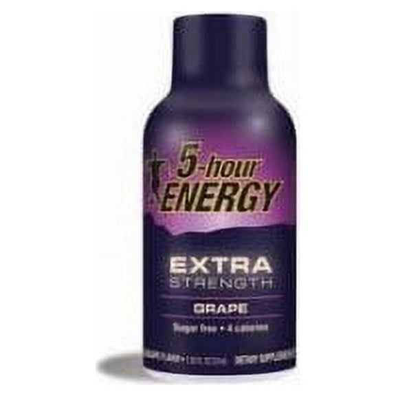 5-Hour Energy Extra Strength Energy Shots, Grape, 1.93 Fl Oz, 4 Ct