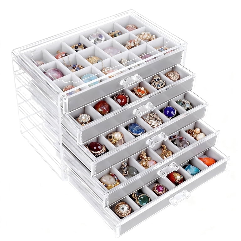 Giphtpoet Acrylic 5-Drawer Jewelry Organizer Box photo 1