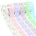 thumbnail image 2 of New 50 Yards Gradient  Color Star Printed Grosgrain satin Ribbon Hairs Accessories Jiayi, 2 of 6