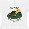 thumbnail image 4 of Inktastic My First Camping Trip-Camping Hedgehog Girls Toddler Dress, 4 of 5