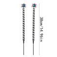 thumbnail image 2 of OCCOA Halloween Eyeball Picks with Stems Wiggly Eyes Wreath Garland Decoration for Door Wall Mantel Party Crafts Spooky DIY Floral Arrangement Gift, Multicolor, 2 of 6