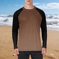 thumbnail image 2 of UVEASISHA Long Sleeve Shirts for Men Quick Dry Moisture Wicking Workout Shirt Sun Protection UV UPF T-Shirts for Outdoor Fishing Hiking Traveling Coffee M, 2 of 6