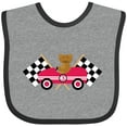 thumbnail image 3 of Inktastic Race Car Racing Bear Animal Boys or Girls Baby Bib, 3 of 4