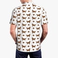 thumbnail image 3 of Balery Labrador Retriever Dog Printed Men’s Short Sleeve Polo Shirt, Midweight Men's Shirt,Golf Polo shirts -Medium, 3 of 8