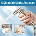 thumbnail image 4 of Luniquz Handheld Bidet Sprayer for Toilet, Bidet Sprayer Muslim Shower Bathroom Water Spray Jet Spray Diaper Sprayer Feminine Hygiene Cleaning Premium Stainless Steel, 4 of 7