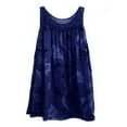 thumbnail image 1 of Robes Courtes Décontractées Bohèmes Amples Sans Manches à Fleurs pour Femmes Grande Taille, 1 of 2