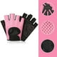 thumbnail image 4 of Guantes de fitness Guantes de entrenamiento para hombres y mujeres Guantes de ejercicio para levantamiento de pesas Entrenamiento de ciclismo Medio dedo Rosa M, 4 of 10