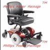 Invacare - Pronto M41 - Fold Down Power Wheelchair - 18" x 18" Seat - Red - PHILLIPS POWER PACKAGE TM - $500 VALUE