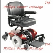 Invacare - Pronto M41 - Fold Down Power Wheelchair - 18" x 18" Seat - Red - PHILLIPS POWER PACKAGE TM - $500 VALUE