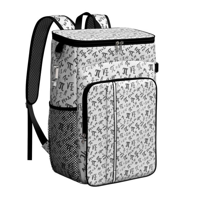 Science Rules Insulated Backpack Cooler, Leakproof Design with Biology and Laboratory Experiment Pattern for Academic Enthusiasts