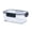 C, variant on Huayishang Lunch Box for Women 800Ml Transparent Fresh-Keeping Box Fruit and Vegetable Lunch Box Lunch Box C, Kitchen Essentials Clearance Sale