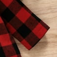 thumbnail image 3 of Toddler Baby Boy Girl Shirt Jacket Red Plaid Long Sleeve Button Down Coat Shirt Tops, 3 of 9