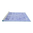 thumbnail image 2 of Ahgly Company Machine Washable Indoor Rectangle Abstract Blue Modern Area Rugs, 2' x 4', 2 of 4