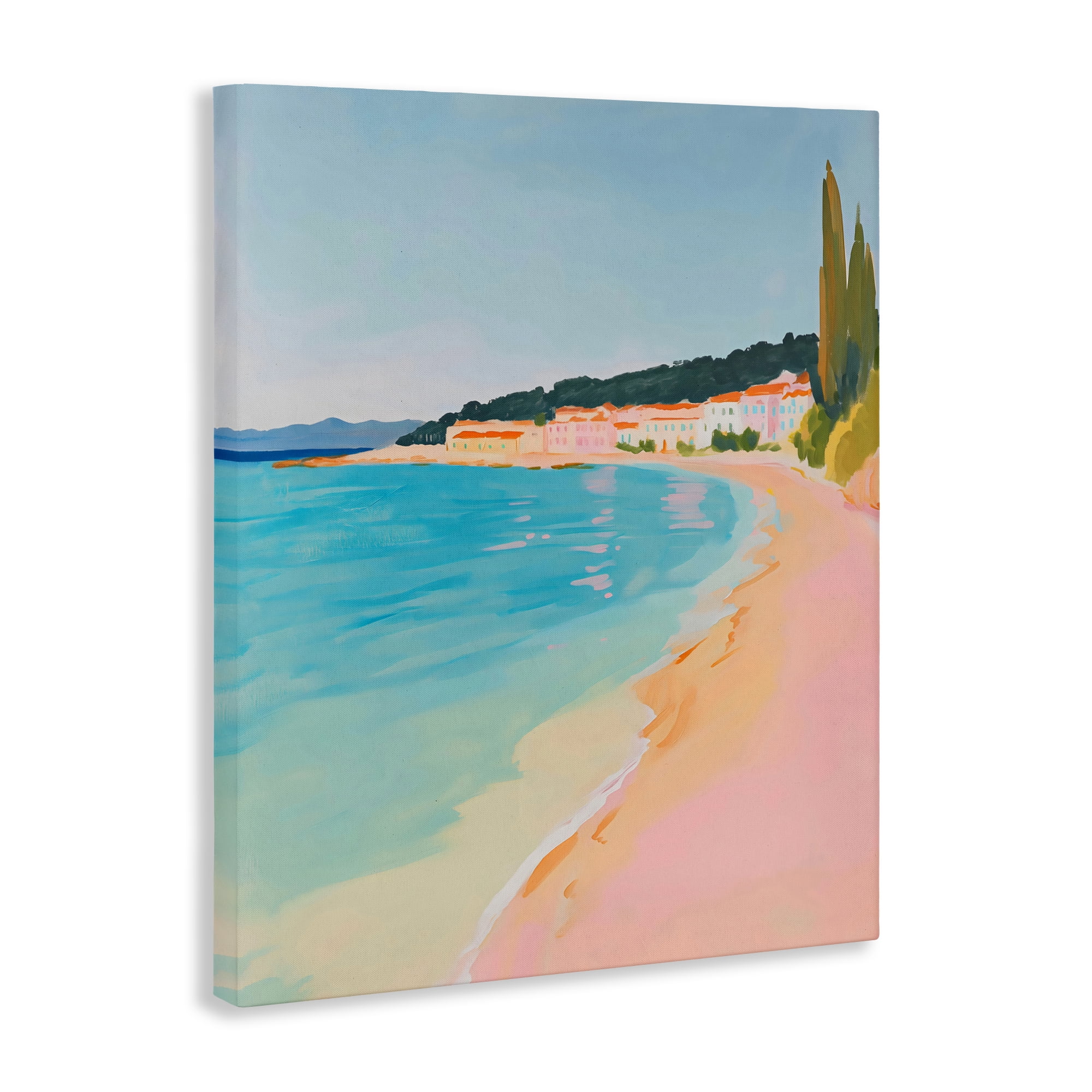Stupell Industries Abstract Village By The Sea Canvas Wall Art, design by The Prints Vibe