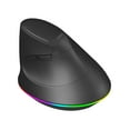 thumbnail image 4 of Ratón Vertical Ergonómico Hugo Retroiluminado RGB Negro, 4 of 10