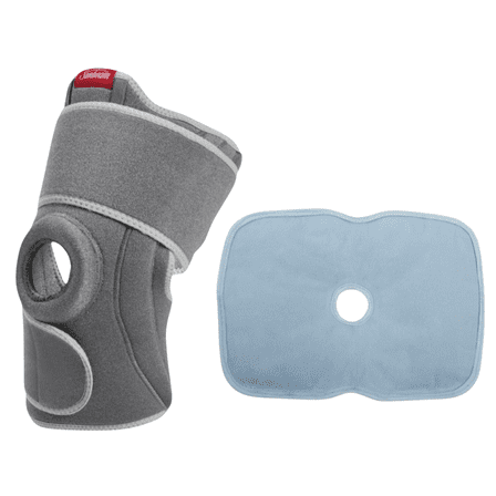Sunbeam SelectRelief Extended Therapy Heating Pad Knee Relief Bundle | Heated Knee Brace with Extra Gel Pack