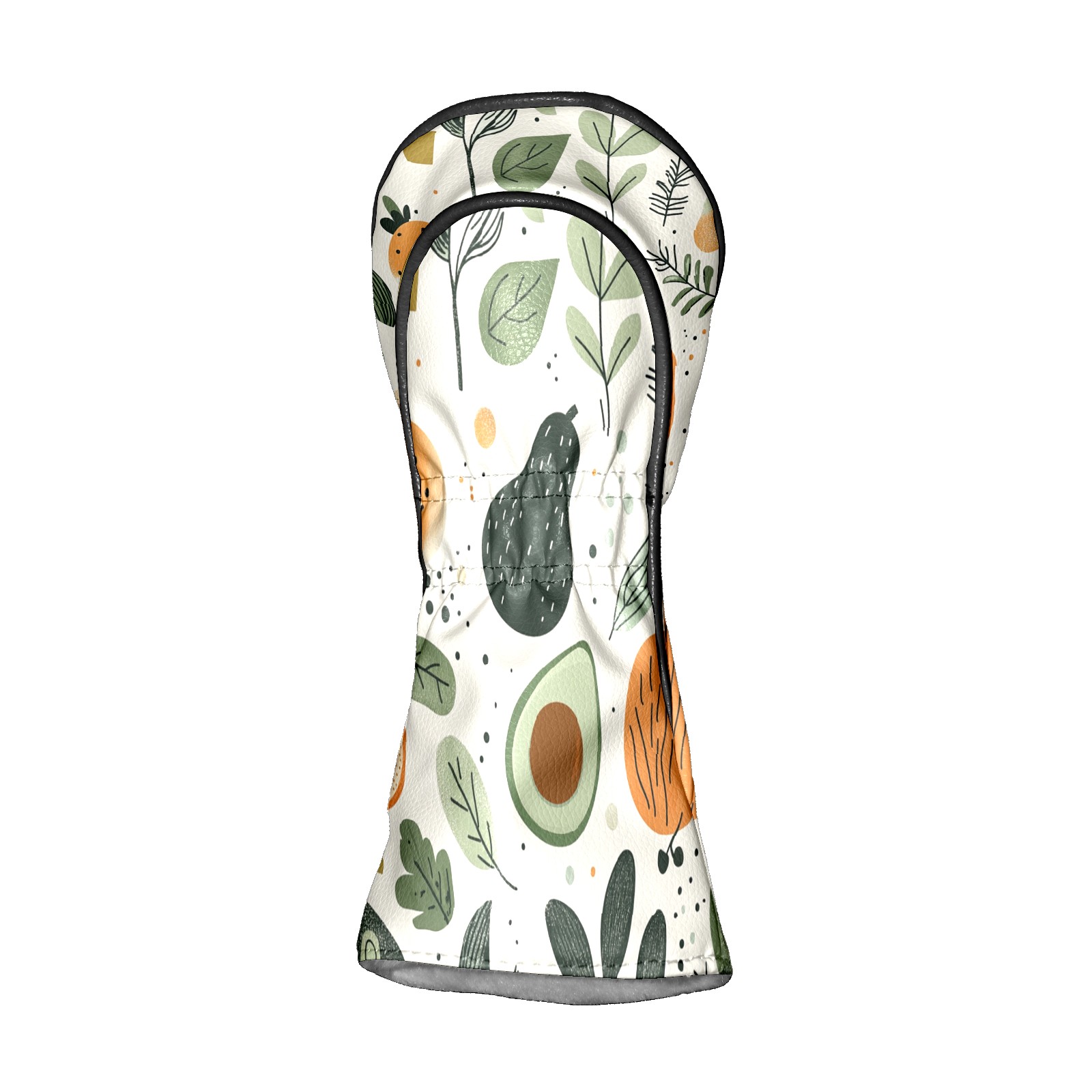 Golf Club Covers PU Leather Waterproof Head Covers for Fairway Woods Hybrids Vegetable Avocado