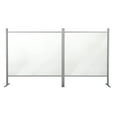 thumbnail image 4 of M&T Displays 47.24x47.24 Inch Clear Hygienic Barrier with Aluminum Bars, Sneeze Guard, Protective Window for Cashiers, Workers, Employers and Customers, Barrier Against Coughing & Sneezing, 4 of 7