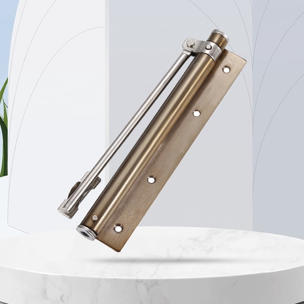 Amortiguador de puerta de cierrapuertas ajustable para dormitorio, baño, oficina, hotel (bronce)