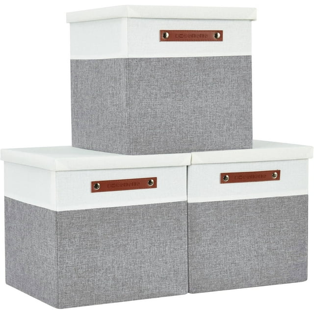Storage Box with Lid Decorative Box Large Storage Bins with Lid ( & with Flip Lid)