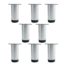 Uxcell 6 Inch Furniture Legs Stainless Steel Feet Sofa Table Cabinet Shelves Leg Replacement Adjustable Height 8pcs