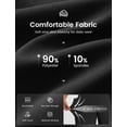 thumbnail image 4 of BALEAF Women's Bermuda Shorts Athletic Running Shorts Quick Dry High Waisted Workout Gym Shorts with Zipper Pockets Walking Casual Black L, 4 of 7