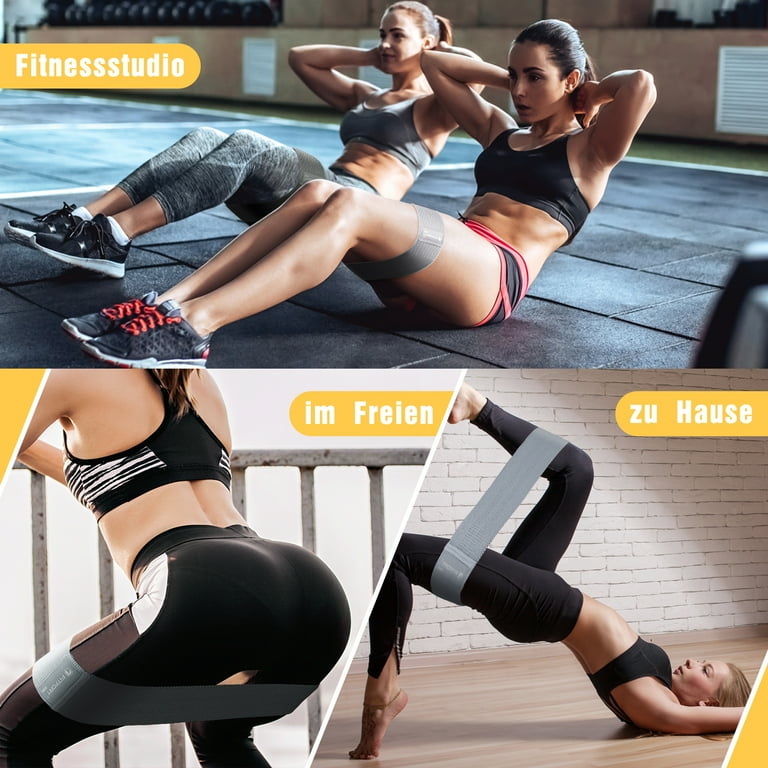 Resistance Bands for Legs and Butt Exercise Bands - Non Slip Elastic Booty  Bands, 3 Levels Workout Bands Women Sports Fitness Band for Squat Glute Hip  Training 