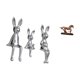 thumbnail image 5 of Escultura de figura sentada, adorno de caballo, miniatura coleccionable, cerámica, resina, animal, decoración, ideal para oficinas y salas de estar., 5 of 8