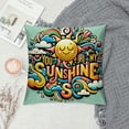 thumbnail image 2 of COMIO Throw Pillow Covers Spring Pillow Case You are My Sunshine Pillow Covers Sunflower Throw Pillow Cases Cushion Accent Seasonal Decor for Couch Bed Living Room White, 2 of 5