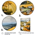thumbnail image 3 of Designart "Yellow And Green Pastoral Bold horizon II" Countryside Floater Framed Wall Art Living Room, 3 of 7
