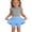 Sky Blue, variant on Girls 2 in 1 Athletic Skort with Built-in Shorts and Pockets Stretch Golf Tennis Cheerleading Skirt for Kids Ages 4-12 Years