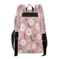 thumbnail image 3 of PVC Transparent Backpacks Clear Backpack for Travel and Outings Cute White Daisies Pattern, 3 of 7