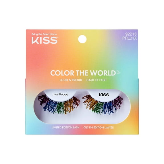 KISS Color The World, False Eyelashes, Live Proud, 14 mm, 1 Pair