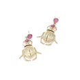 thumbnail image 5 of Pendientes exagerados de escarabajo dorado para niña y niño, estilo bohemio vintage, bonitos, 1, 5 of 5