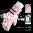 thumbnail image 4 of Hotiary Boys and Girls Outdoor Waterproof Warm Snow Gloves Winter Warm and Flannel Ski Mittens for 4-12 Years Toddler Kids, 4 of 7